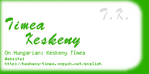 timea keskeny business card